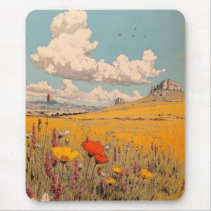 Aquarellmalerei auf der Weiden-Natur-Stift Mousepad