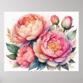 Aquarellmalerei auf Erdnüssen III Poster (Vorne)