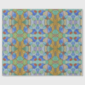 Aquarellmalerei auf farbenfrohe Kreise, Kinder Kun Geschenkpapier (Flach)