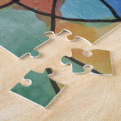 Aquarellmalerei auf farbenfrohe Kreise, Kinder Kun Puzzle (Seite)