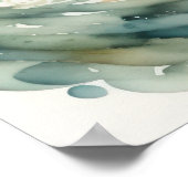 Aquarellmalerei auf Fischforelle Poster (Ecke)