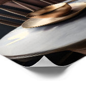 Aquarellmalerei auf formale Tablettenentleerung Li Poster (Ecke)