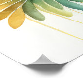 Aquarellmalerei auf gelben Vogel 3:2 Poster (Ecke)