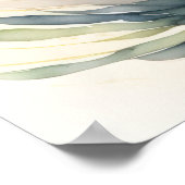 Aquarellmalerei auf Gelbfisch II Poster (Ecke)