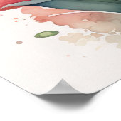 Aquarellmalerei auf Gladiolas III Poster (Ecke)