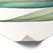 Aquarellmalerei auf Gladiolas VIII Poster (Ecke)