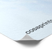 Aquarellmalerei auf japanischen Ahorn-Blätter Poster (Ecke)