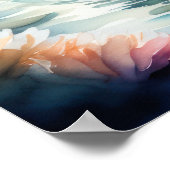 Aquarellmalerei auf Koi-Fisch II Poster (Ecke)