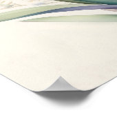 Aquarellmalerei auf Lila Iris Poster (Ecke)