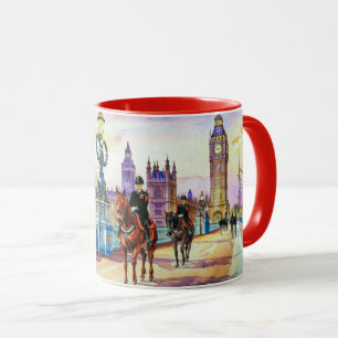 Aquarellmalerei auf London Bridge Views #2 Tasse