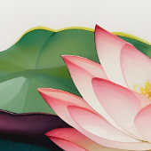 Aquarellmalerei auf Lotus-Blume Poster