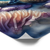 Aquarellmalerei auf Meeresschildkröte 1:1 XIII Poster (Ecke)