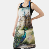 Aquarellmalerei auf Pfau und Schloss Schürze (InSitu)