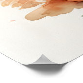 Aquarellmalerei auf Pflanze in Pot III Poster (Ecke)