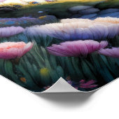 Aquarellmalerei auf Schloss Storybook Poster (Ecke)