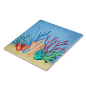 Aquarellmalerei auf Seekorallen Fliese (Seite)
