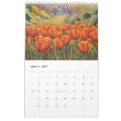 Aquarellmalerei auf Tulips 2 Kalender (Mär 2027)