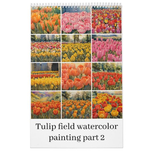 Aquarellmalerei auf Tulips 2 Kalender (Titelbild)