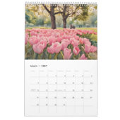 Aquarellmalerei auf Tulips 4 Kalender (Mär 2027)