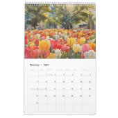 Aquarellmalerei auf Tulips 4 Kalender (Feb 2027)
