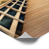 Aquarellmalerei auf Vintagem Küstensteg Poster (Ecke)