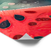 Aquarellmalerei auf Wassermelone II Poster (Ecke)