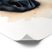 Aquarellmalerei auf Zebra 5:4 Poster (Ecke)