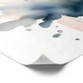 Aquarellmalerei auf Zebra 5:4 Poster (Ecke)