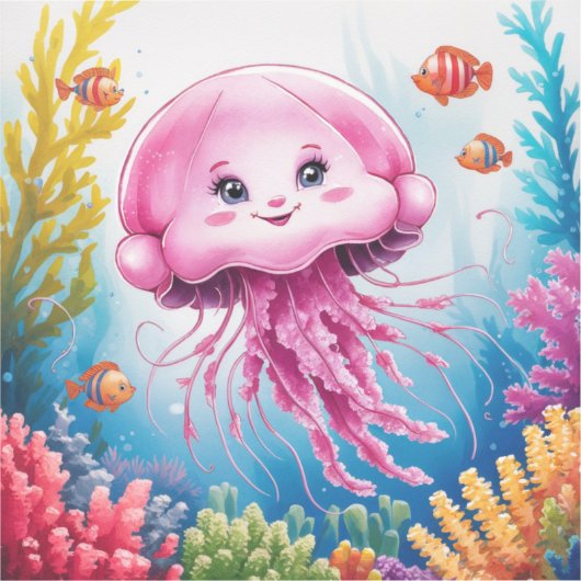 Aquarellmalerei Aufkleber (Vorderseite)