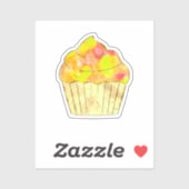 Aquarellmalerei Aufkleber (Blatt)