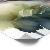 Aquarellmalerei Baby Schimpanzee Kinderzimmer 5:4 Poster (Ecke)