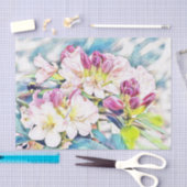 Aquarellmalerei Blume Seidenpapier (Handwerk)