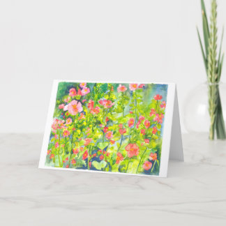 Aquarellmalerei Dankeskarte