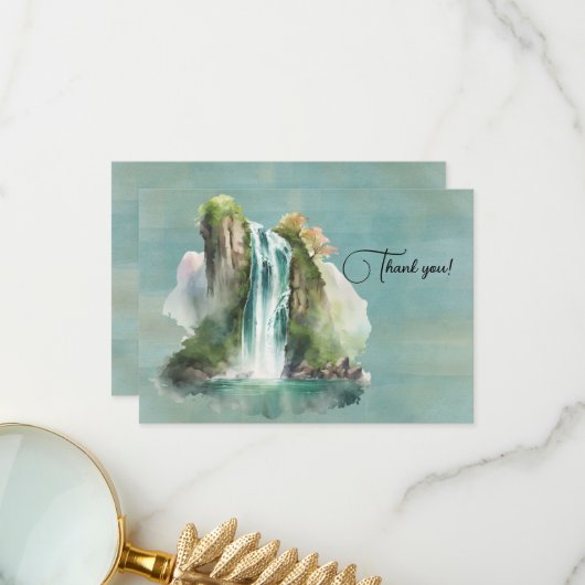 Aquarellmalerei Dankeskarte (Vorderseite/Rückseite Beispiel)