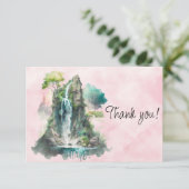 Aquarellmalerei Dankeskarte (Stehend Vorderseite)