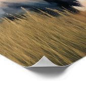 Aquarellmalerei der Elche Poster (Ecke)