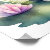 Aquarellmalerei der Kreatur Kawaii Chibi II Poster (Ecke)