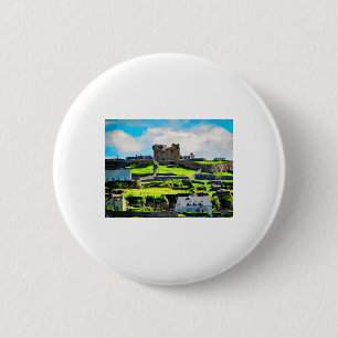 Aquarellmalerei der Landschaft von Inishmore  Button