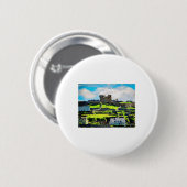 Aquarellmalerei der Landschaft von Inishmore  Button (Vorne & Hinten)