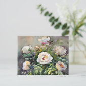 Aquarellmalerei der schönen Blume Postkarte (Stehend Vorderseite)