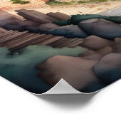 Aquarellmalerei des antiken Rom II Poster (Ecke)