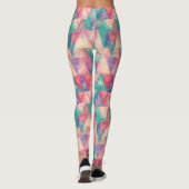 Aquarellmalerei - Dreiecke für Hipster Leggings (Rückseite)