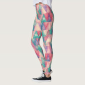Aquarellmalerei - Dreiecke für Hipster Leggings (Links)