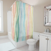 Aquarellmalerei Duschvorhang (Beispiel)