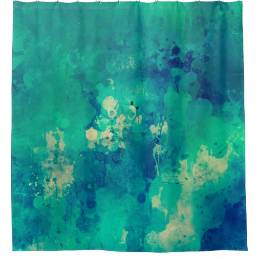 Aquarellmalerei Duschvorhang (Vorderseite)