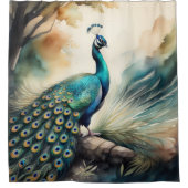 Aquarellmalerei Duschvorhang (Vorderseite)
