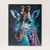 Aquarellmalerei einer Giraffe Puzzle (Vertikal)