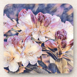 Aquarellmalerei einer lila Azeenblüte Getränkeuntersetzer