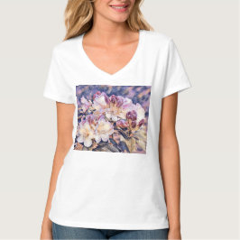 Aquarellmalerei einer lila Azeenblüte T-Shirt