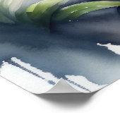 Aquarellmalerei eines Baby Gorilla 5:4 Poster (Ecke)